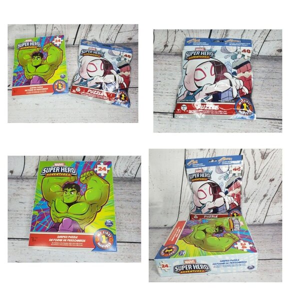 2 Marvel Super Hero Adventures 48-Piece On-the-Go Puzzles – Fun Kids Activities - Picture 2 of 6